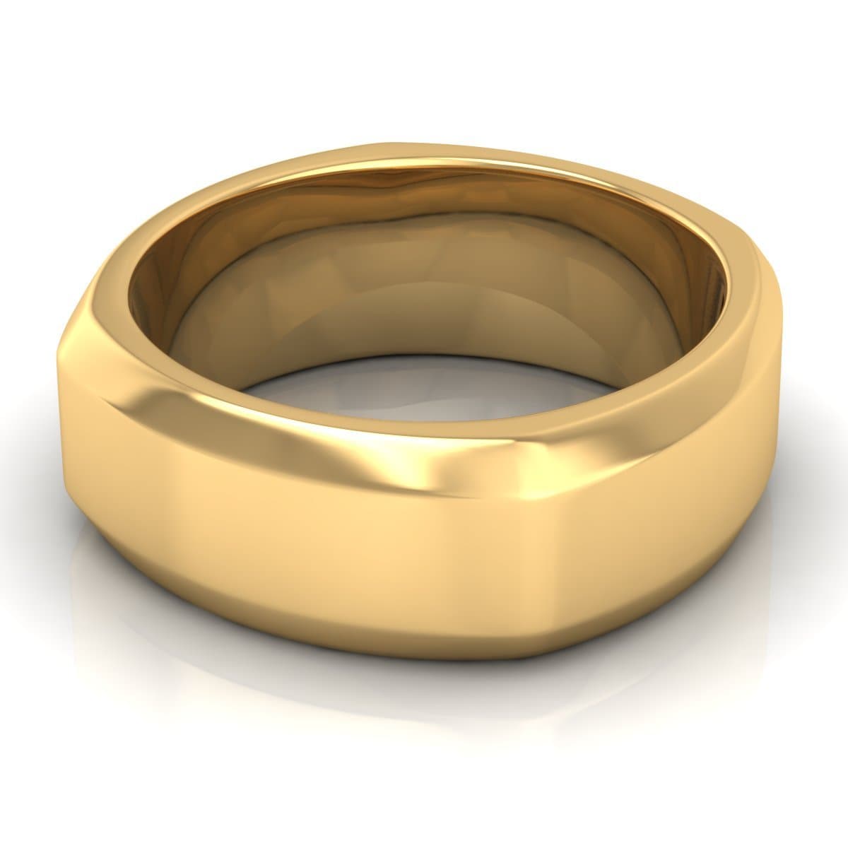 8.0 mm Plain Wedding Band in 14KT, 18KT & Platinum