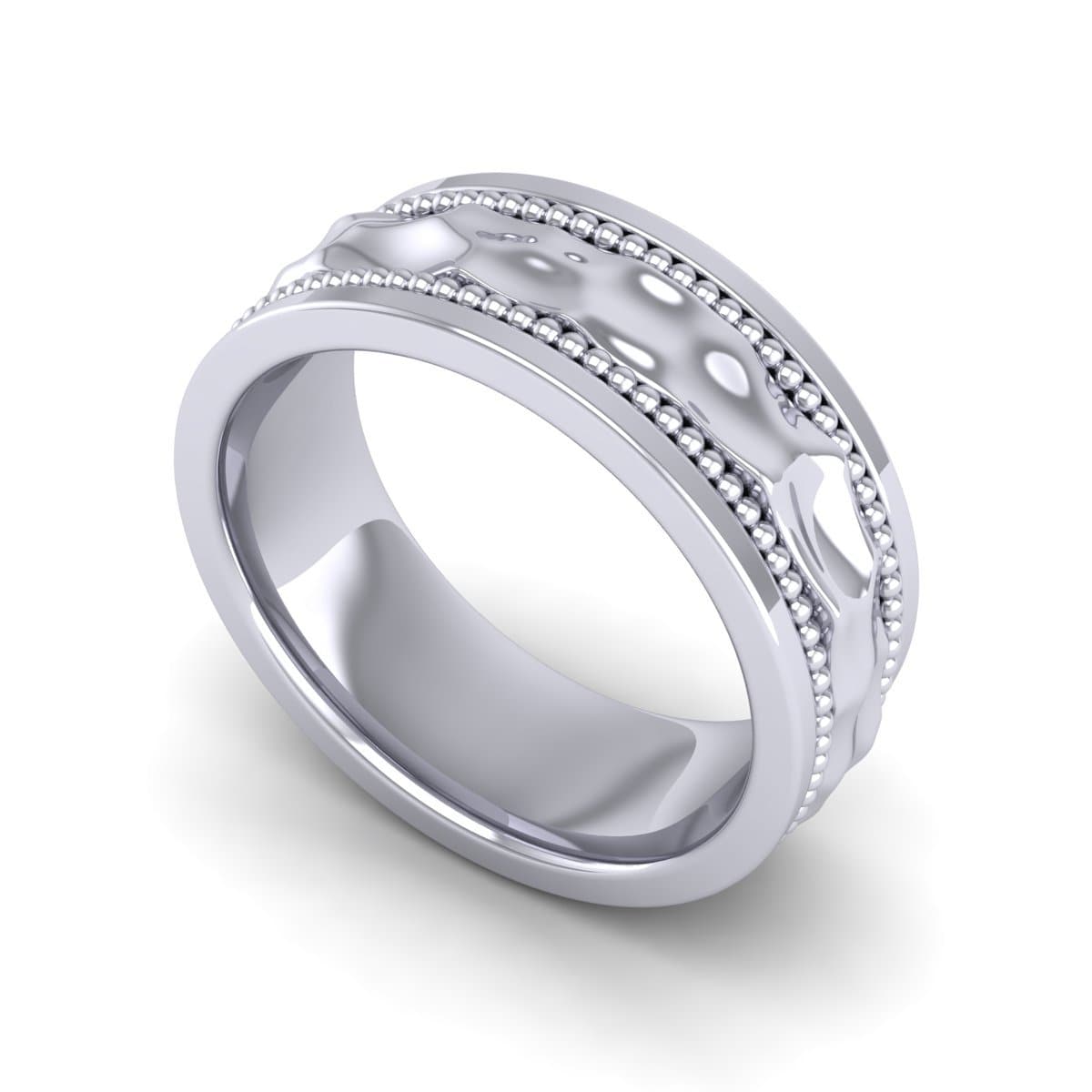 8.0 mm Plain Wedding Band in 14KT, 18KT & Platinum - Primestyle.com