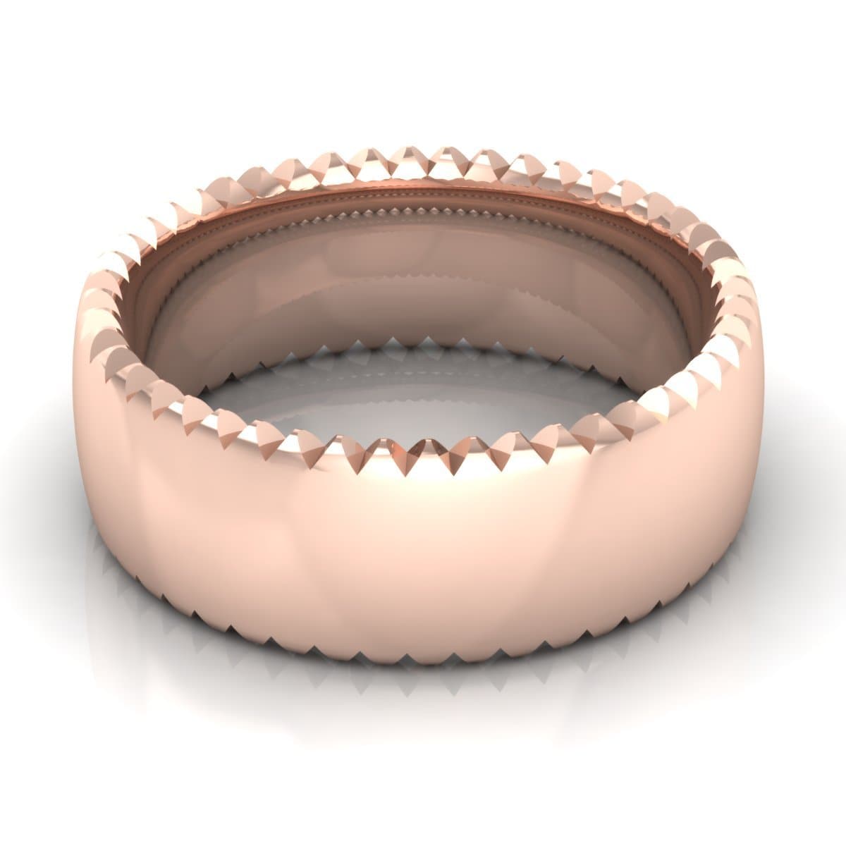 8.0 mm Plain Wedding Band in 14KT, 18KT & Platinum - Primestyle.com