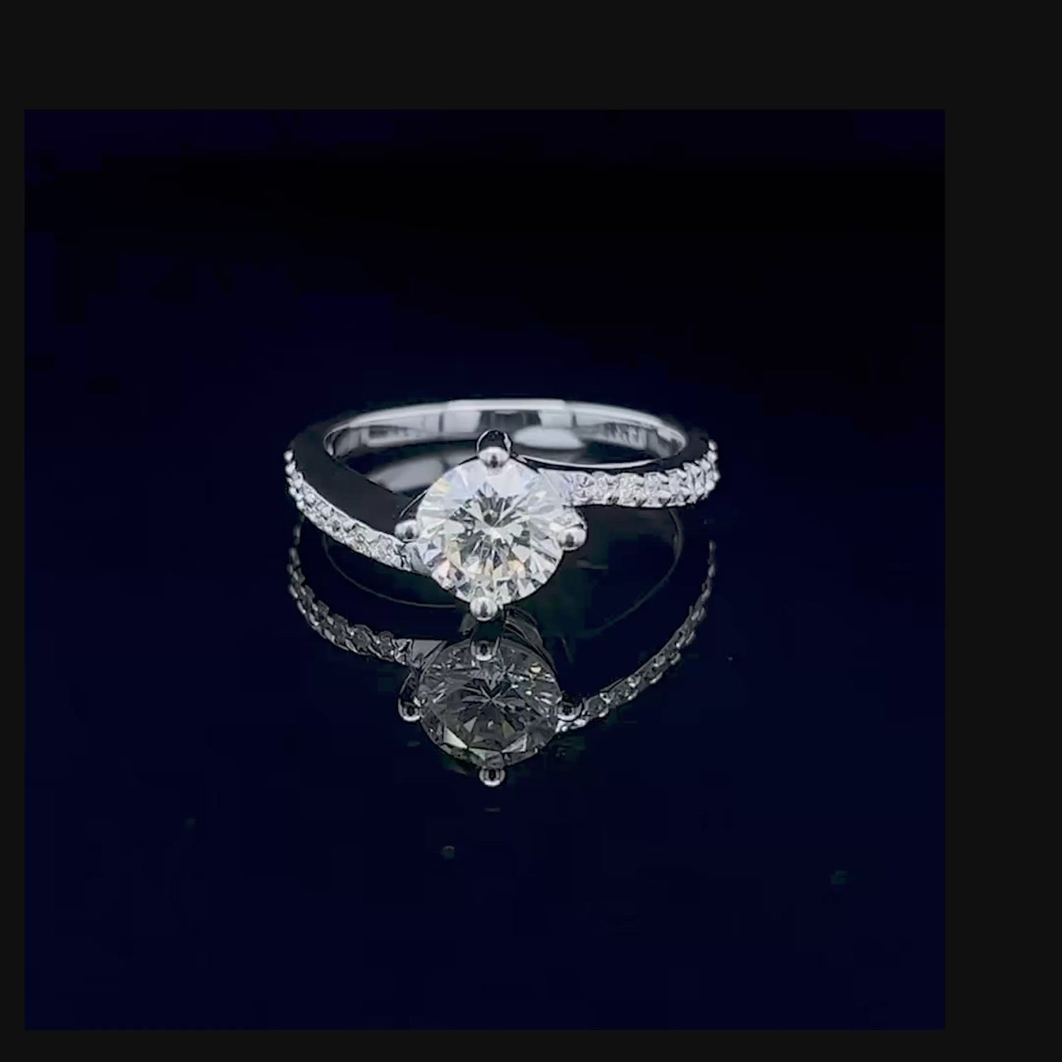0.70-1.85 CT Round Cut Diamonds - Engagement Ring