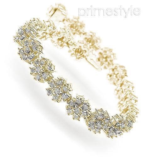 9.00-9.00 CT Round Cut Diamonds - Diamond Bracelet