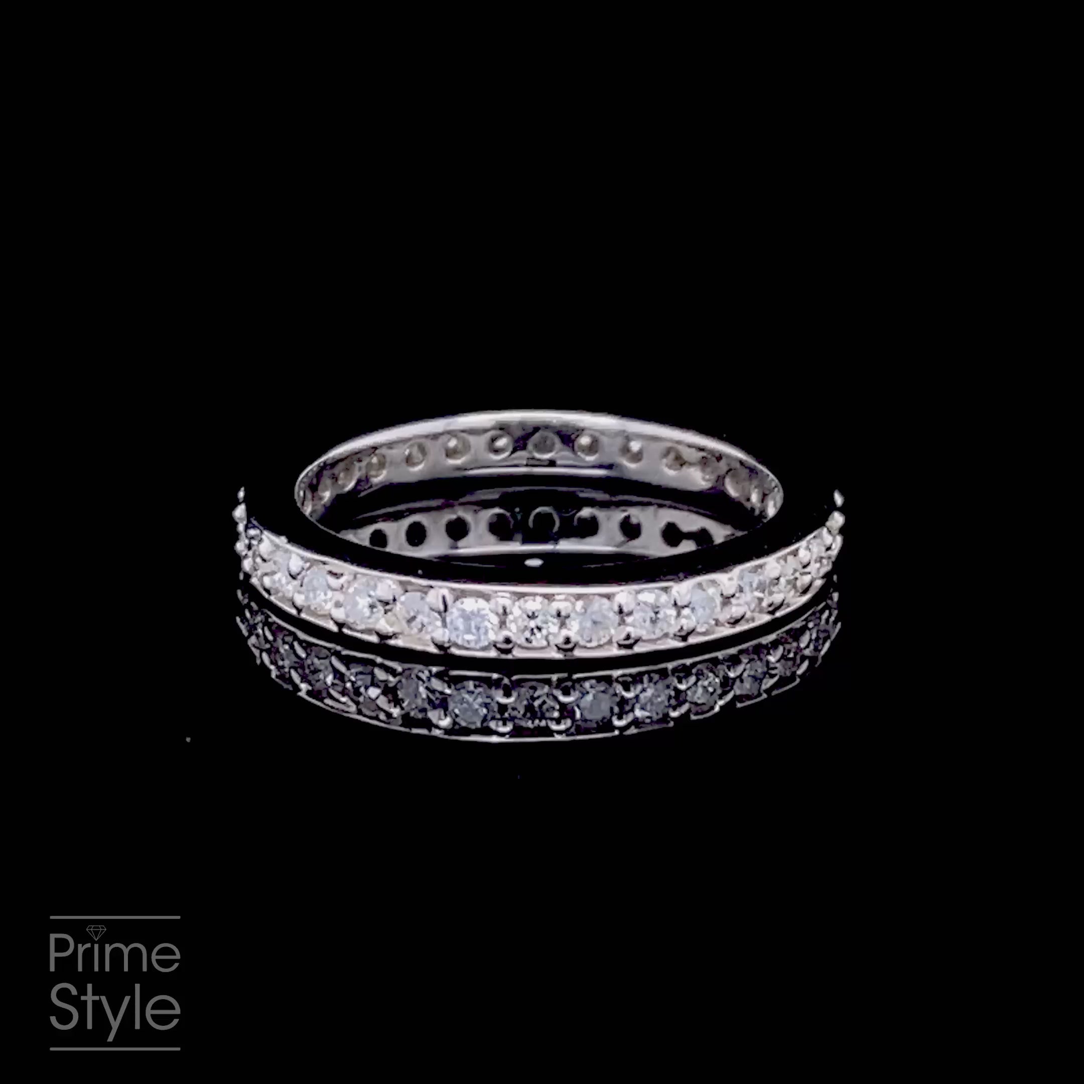 Exclusive 0.50 CT Round Cut Diamond Eternity Ring in 14KT White Gold