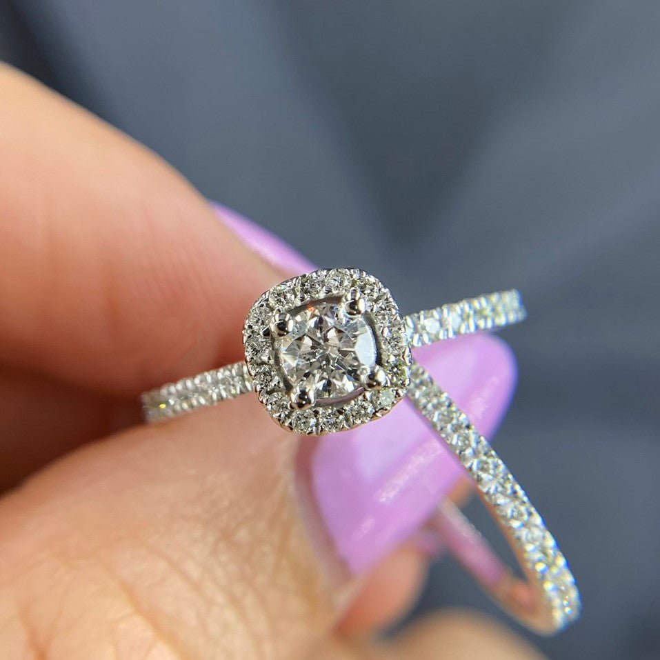 Authentic 1.00CT Round Cut Diamond Bridal Set in Platinum - Primestyle.com