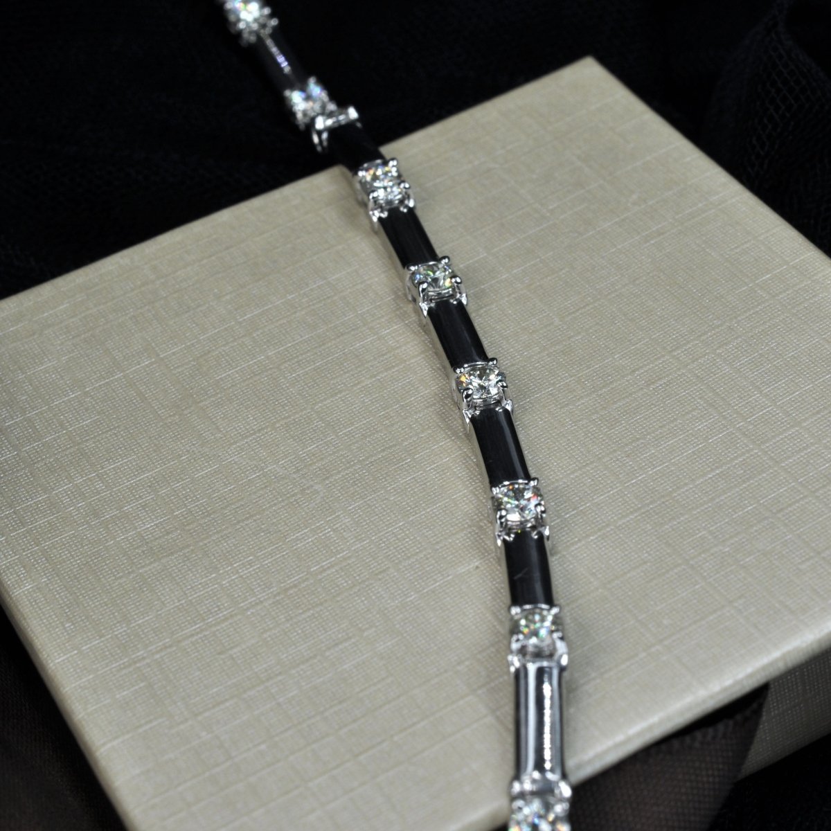 Authentic 1.50CT Round Cut Diamond Tennis Bracelet in 14kt White Gold - Primestyle.com