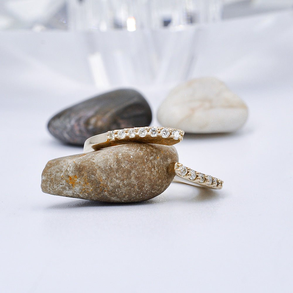 Bargain 0.20CT Round Cut Diamond Wedding Ring in 14KT Yellow Gold - Primestyle.com