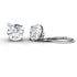 Blissful 0.25CT Round Cut Diamond Stud Earrings in 14KT White Gold - Primestyle.com