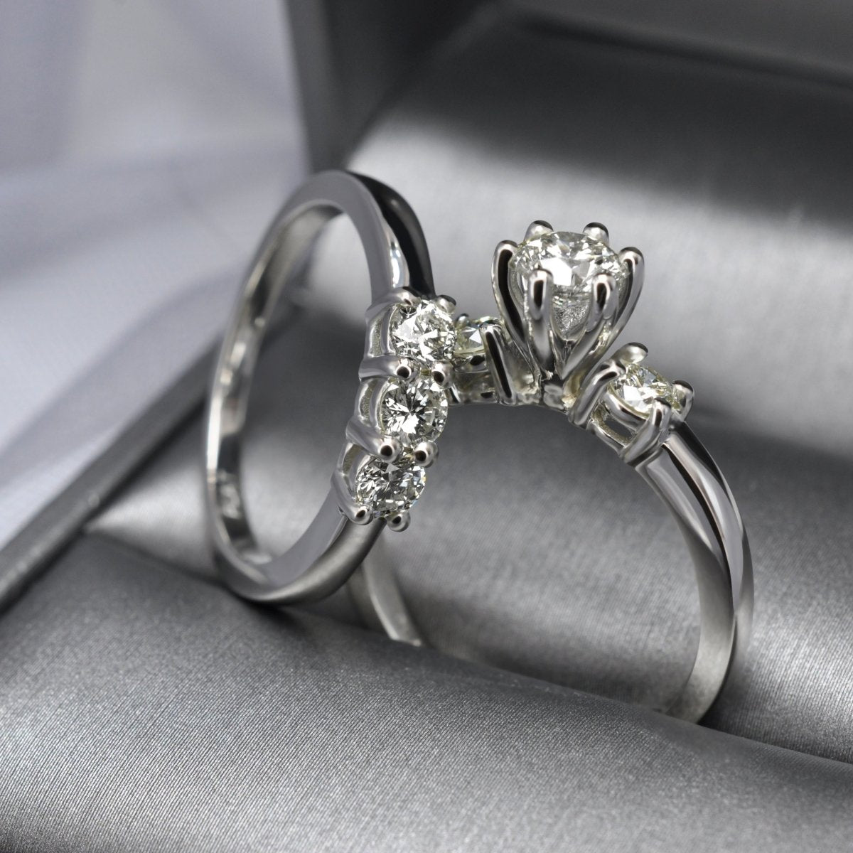 Breathtaking 2.00 CT Round Cut Diamond Bridal Set in 14 KT White Gold - Primestyle.com