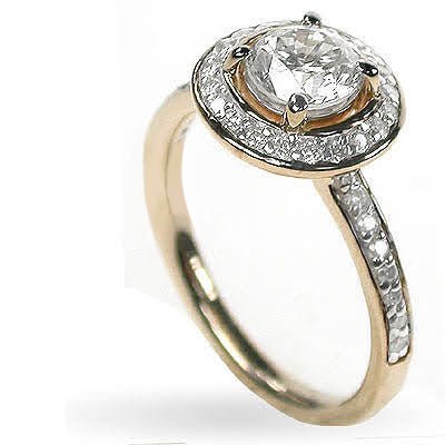 Fabulous 0.70 CT Round Cut Diamond Engagement Ring in 14KT Yellow Gold - Primestyle.com