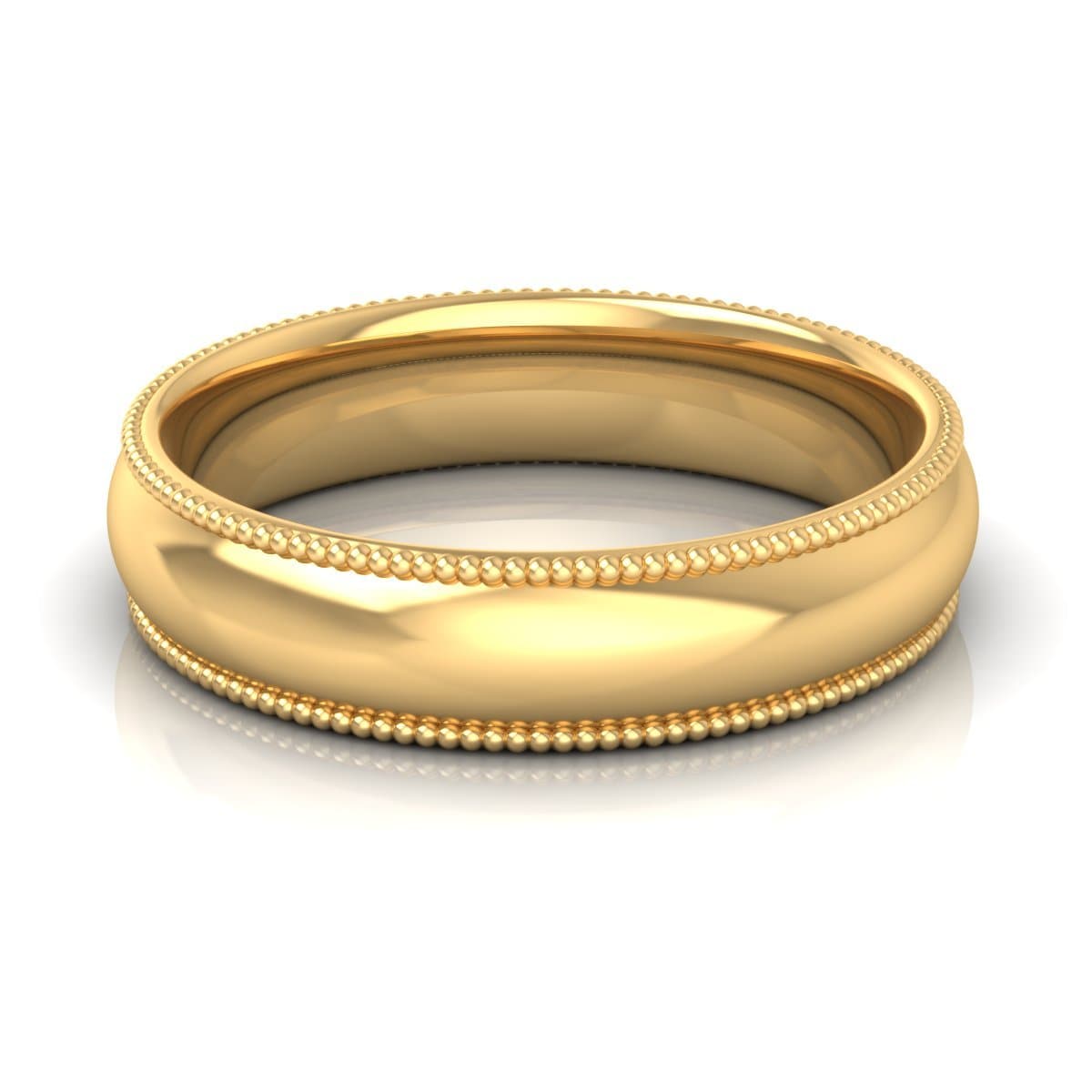 5.0 mm Plain Wedding Band in 14KT, 18KT & Platinum