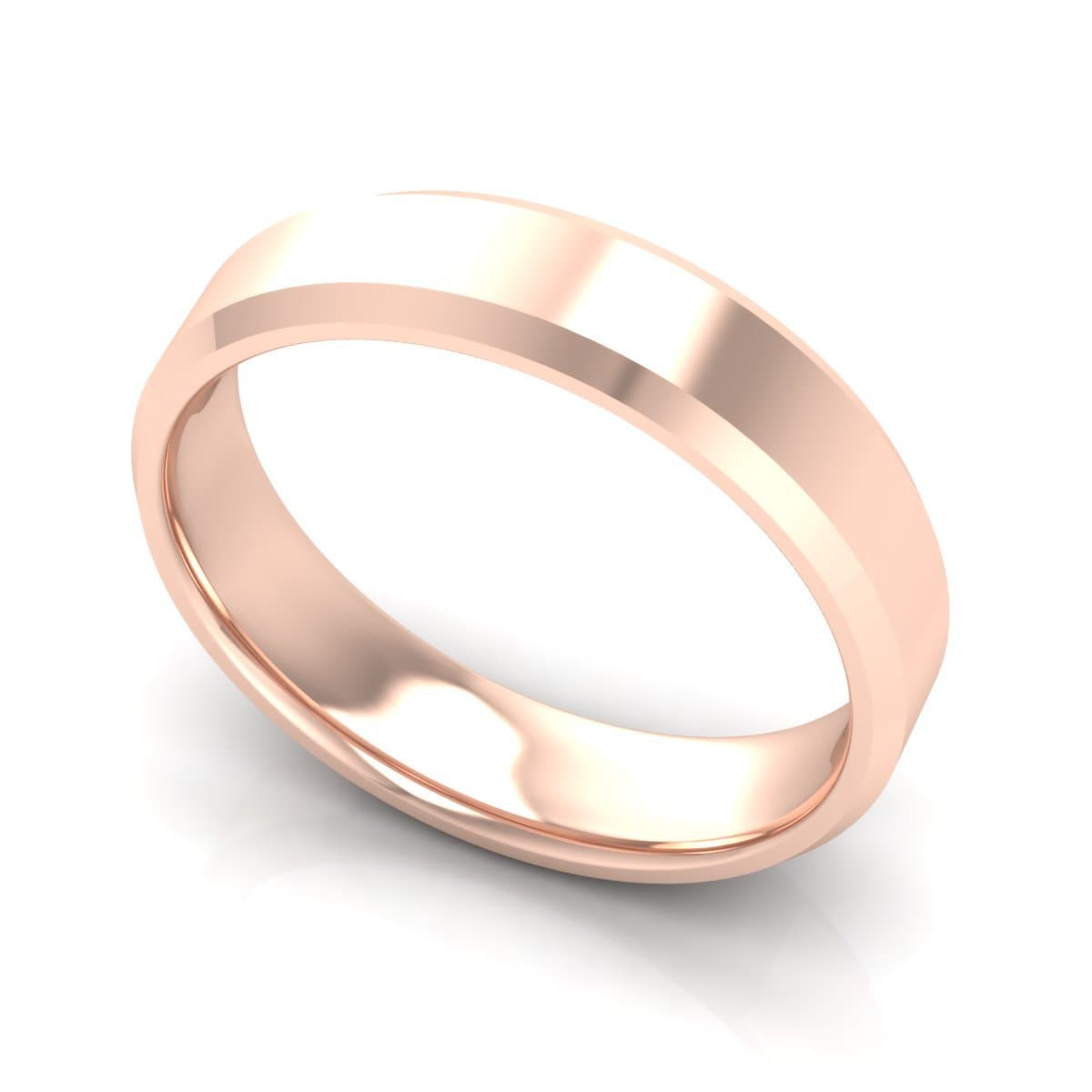 5.0 mm Plain Wedding Band in 14KT, 18KT & Platinum