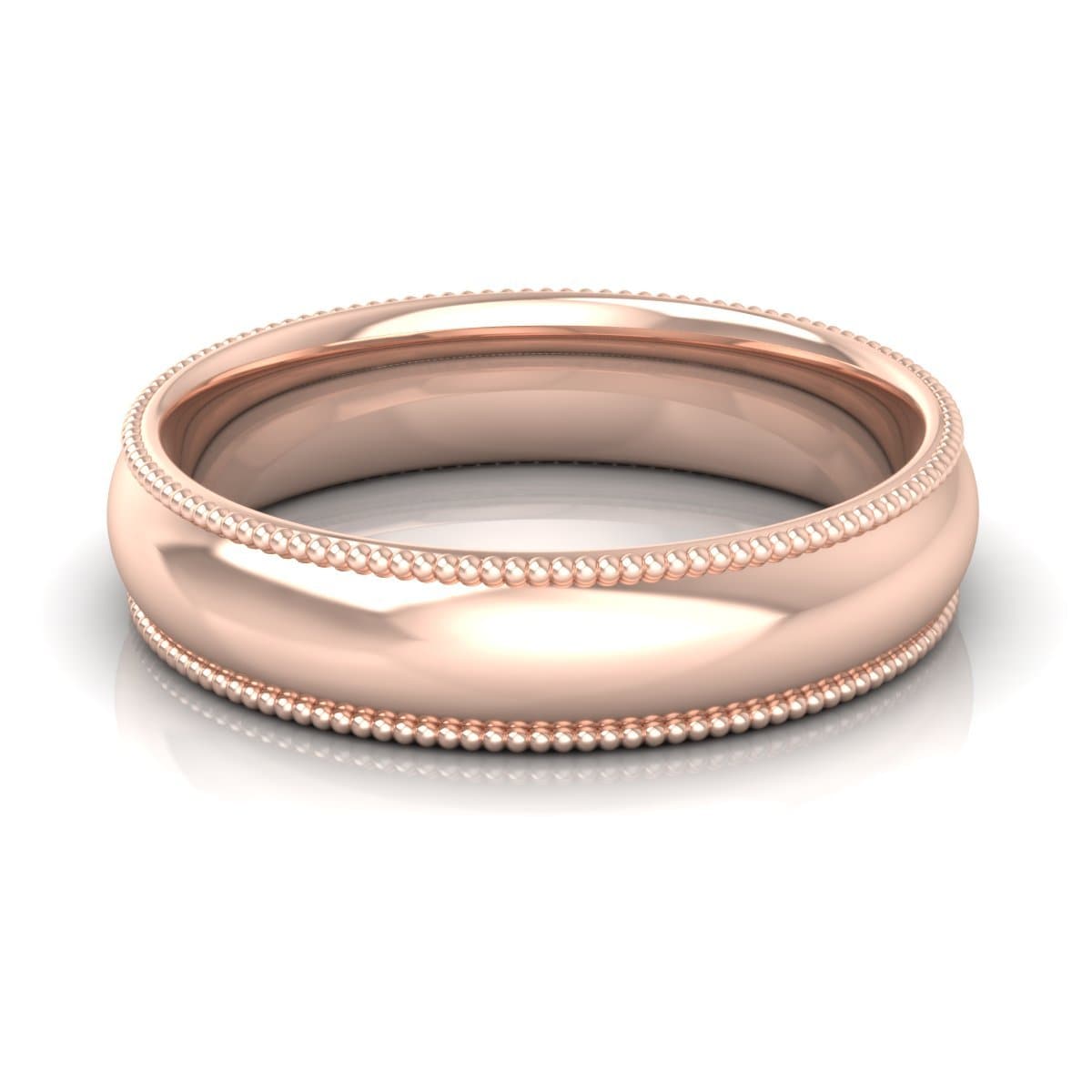 5.0 mm Plain Wedding Band in 14KT, 18KT & Platinum