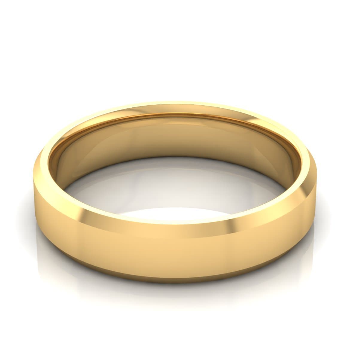 5.0 mm Plain Wedding Band in 14KT, 18KT & Platinum