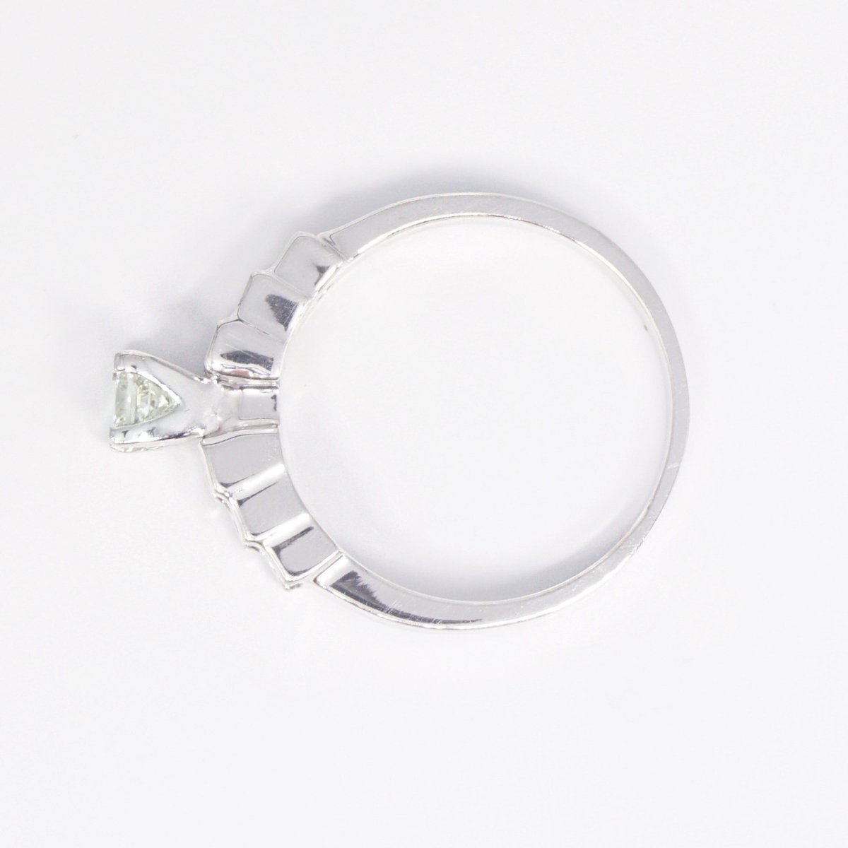 Incredible 1.15 CT Princess Cut Diamond Engagement Ring in 14 KT White Gold - Primestyle.com