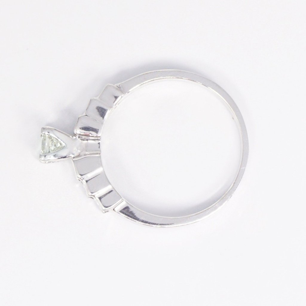 Incredible 1.15 CT Princess Cut Diamond Engagement Ring in 14 KT White Gold - Primestyle.com