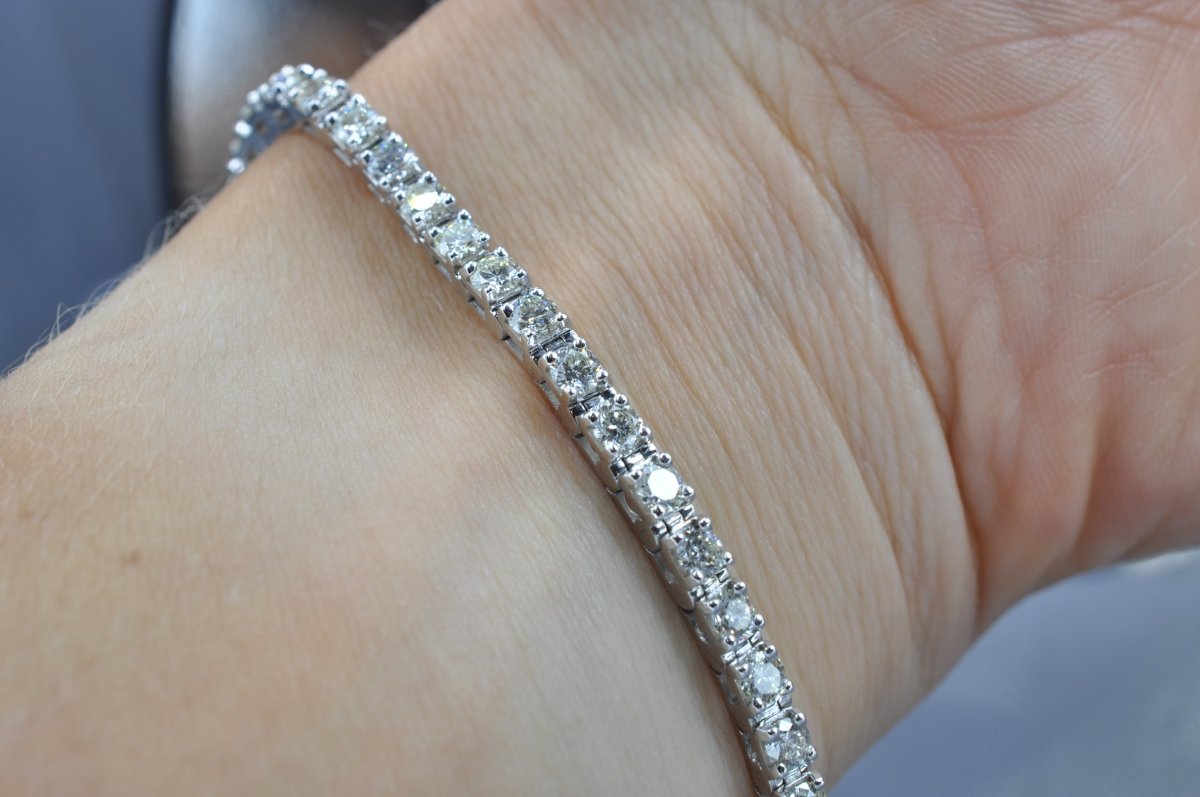 Running out 6.00 CT Diamond Tennis Bracelet in 14KT White Gold - Primestyle.com