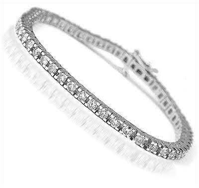 Running out 6.00 CT Diamond Tennis Bracelet in 14KT White Gold - Primestyle.com