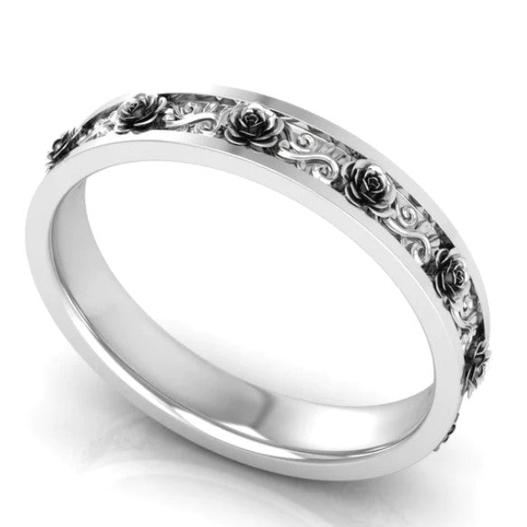 Special Plain Wedding Ring in 14KT White Gold - Primestyle.com