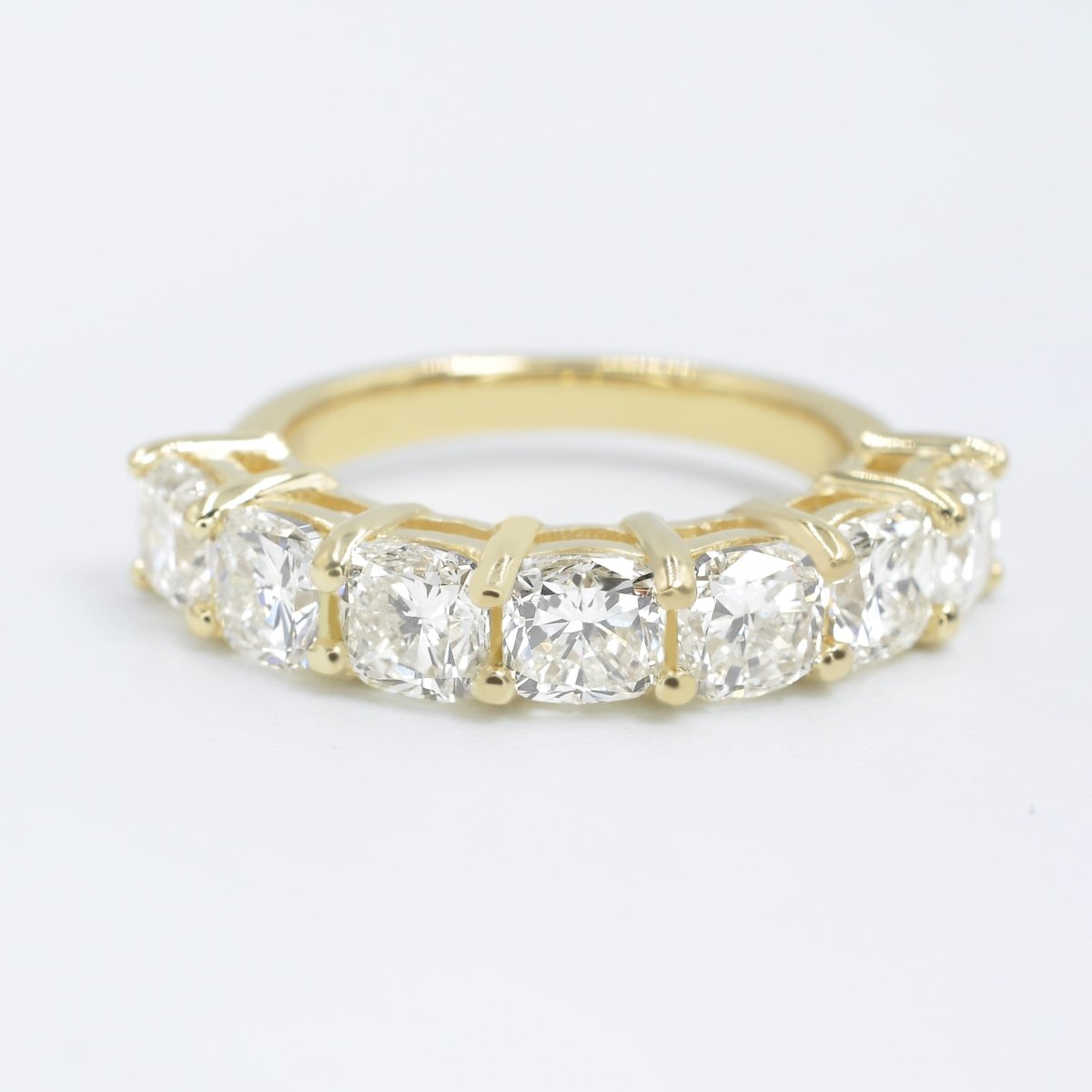 Stunning 3.75CT Cushion Cut Diamond Wedding Ring in 18KT Yellow Gold - Primestyle.com