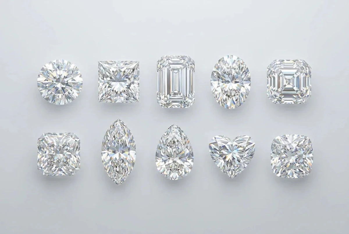 Ten loose diamond shapes arranged in a grid