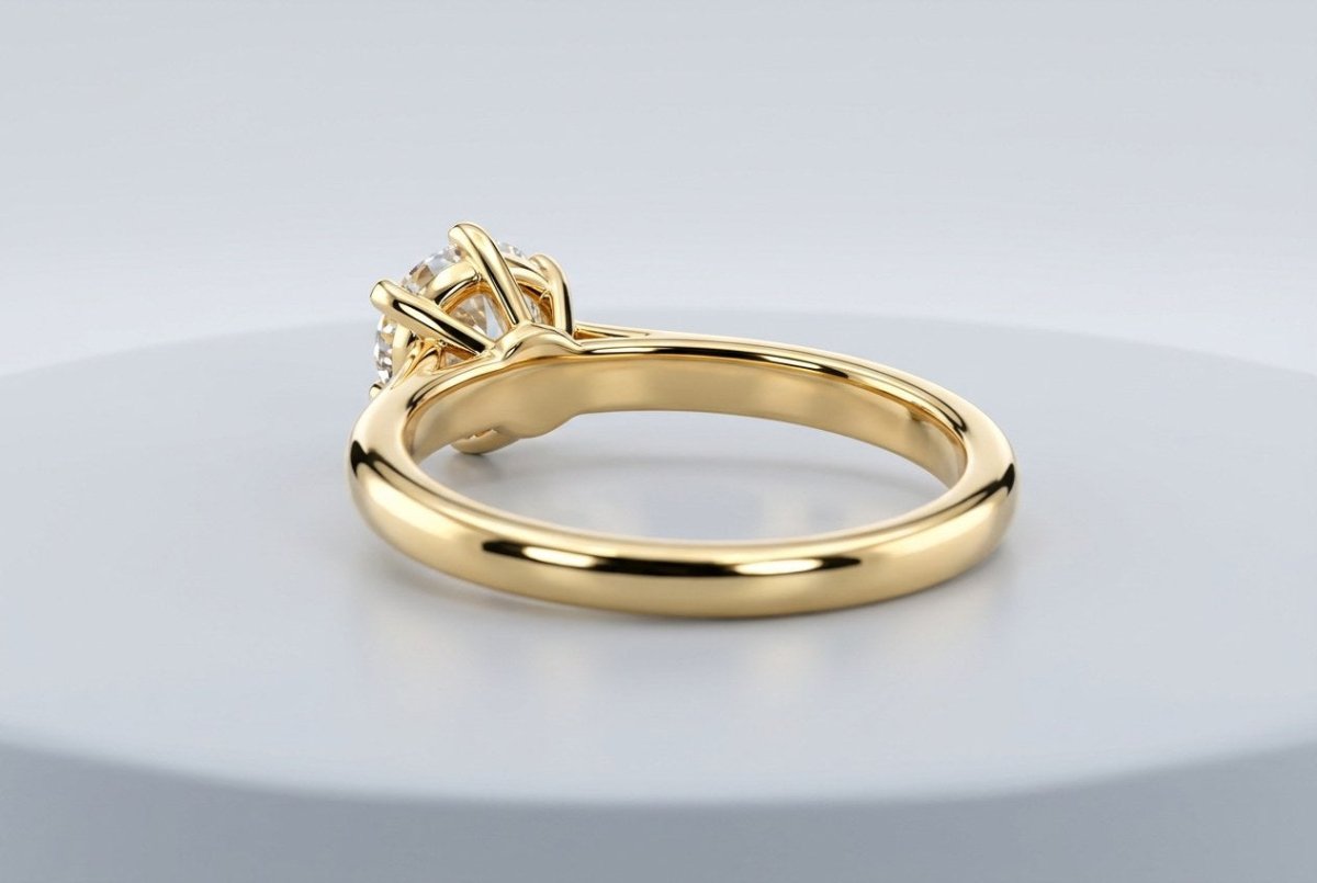 A polished gold ring