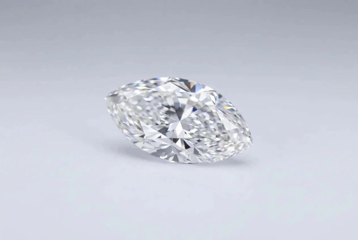A loose marquise cut diamond pointed at both ends