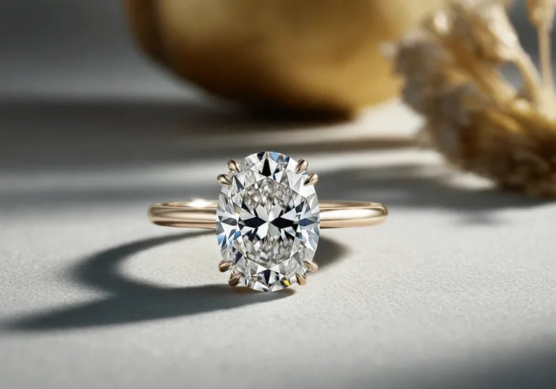 Solara Oval Cut Diamond Solitaire Ring, a PrimeStyle design