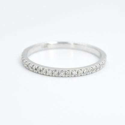 Luxurious 0.25 CT Round Cut Diamonds - Wedding Band in 14KT White Gold