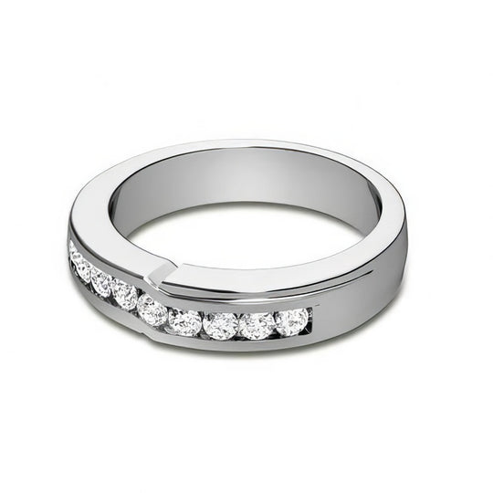 0.40 CT Round Cut Diamonds - Wedding Band
