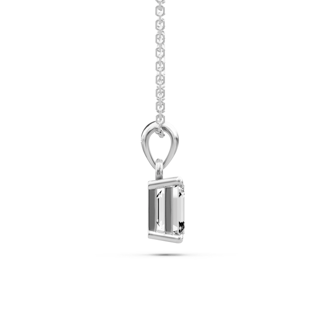 0.50-6.00 CT Emerald Cut Lab Grown Diamonds - Solitaire Pendant