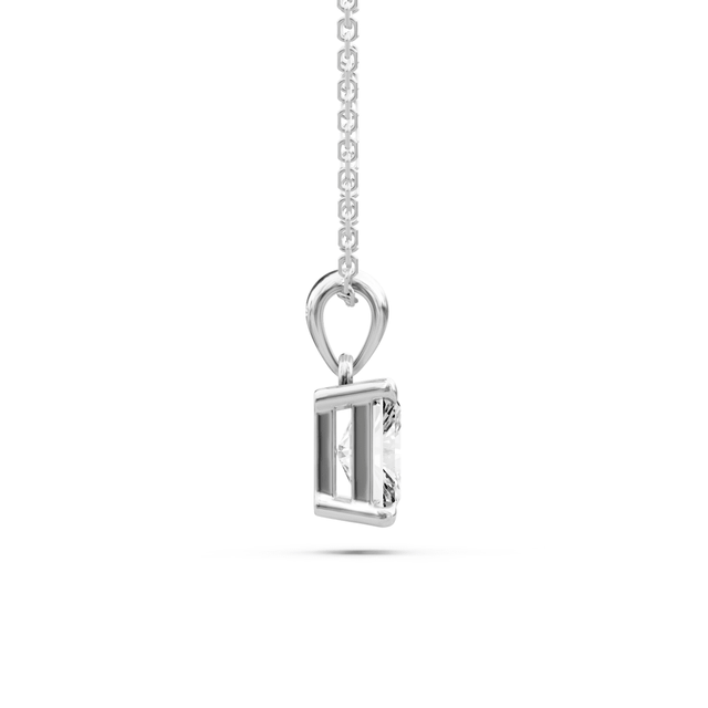 0.50-6.00 CT Radiant Cut Lab Grown Diamonds - Solitaire Pendant