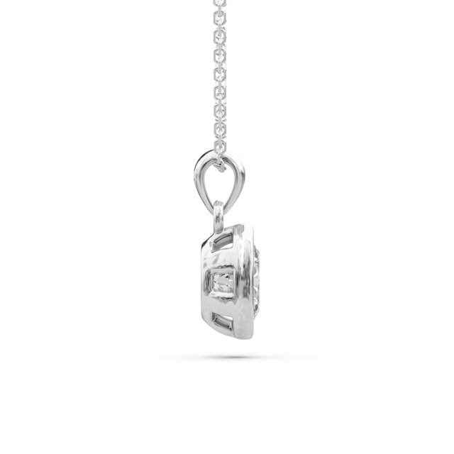 0.50-6.00 CT Oval Cut Lab Grown Diamonds - Solitaire Pendant