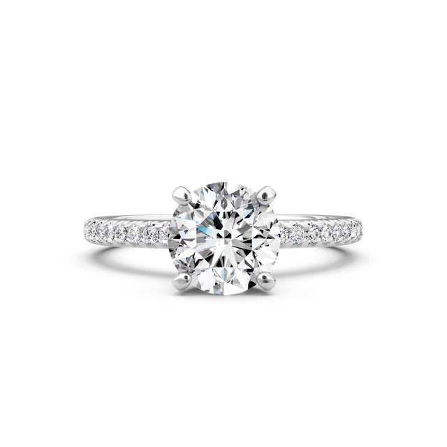 0.70-6.20 CT Round Cut Lab Grown Diamonds - Engagement Ring