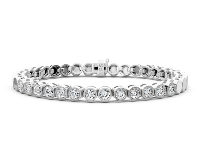 1.00-2.00 CT Round Cut Natural Diamonds - Tennis Bracelet