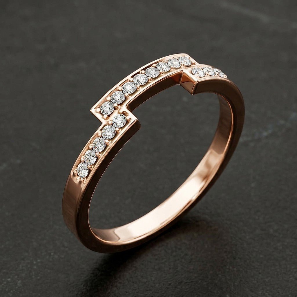 0.15 CT Round Cut Natural Diamonds - Wedding Band - Primestyle.com