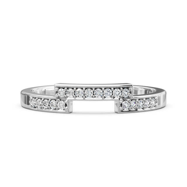 0.15 CT Round Cut Lab Grown Diamonds - Wedding Band
