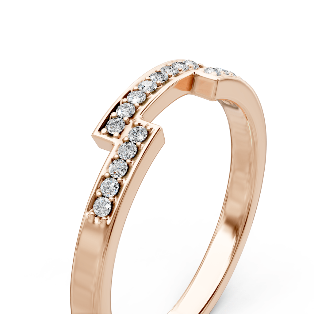 0.15 CT Round Cut Natural Diamonds - Wedding Band