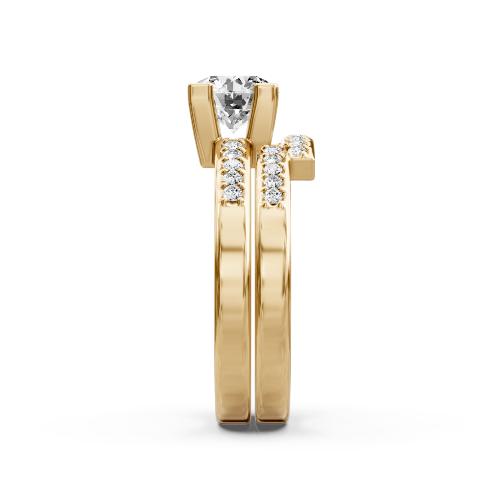 0.60-1.75 CT Round Cut Natural Diamonds - Bridal Set - Primestyle.com