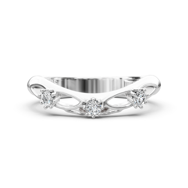0.10 CT Round Cut Lab Grown Diamonds - Wedding Band