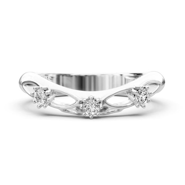 0.10 CT Round Cut Natural Diamonds - Wedding Band