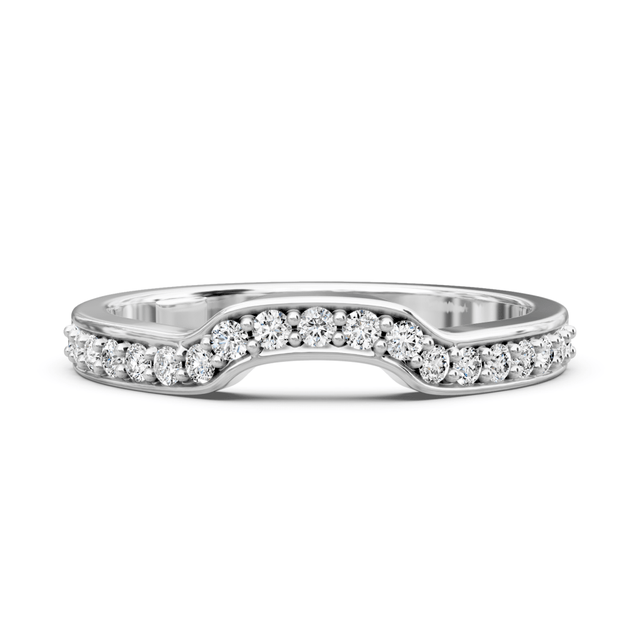 0.25 CT Round Cut Natural Diamonds - Wedding Band