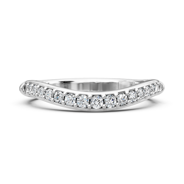 0.20 CT Round Cut Lab Grown Diamonds - Wedding Band