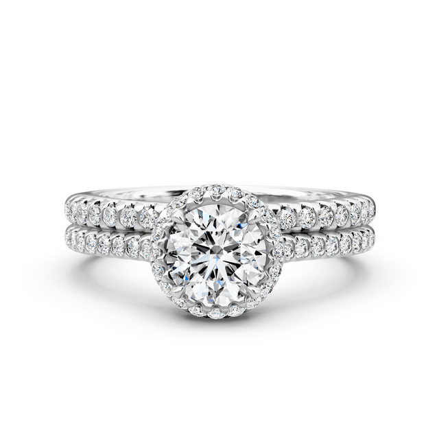 1.00-6.50 CT Round Cut Lab Grown Diamonds - Bridal Set