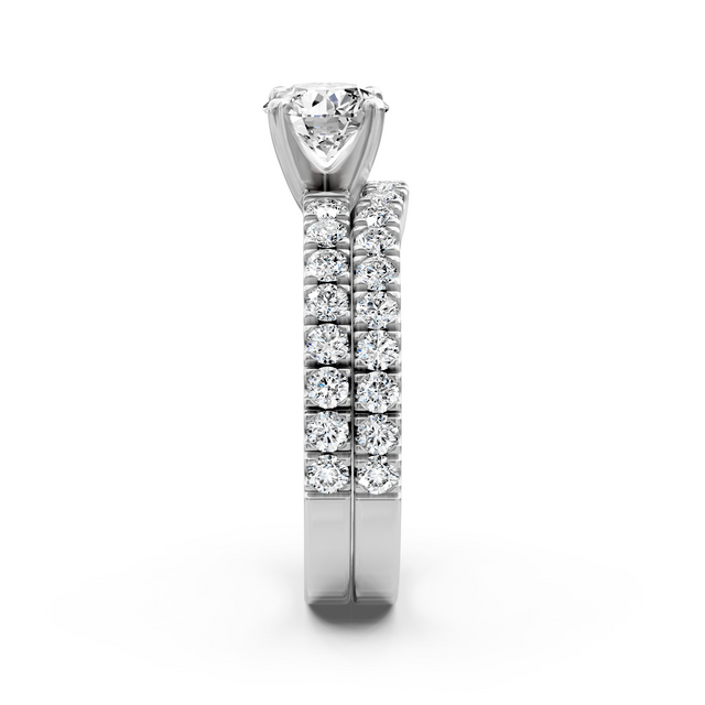 1.20-2.35 CT Round Cut Natural Diamonds - Bridal Set