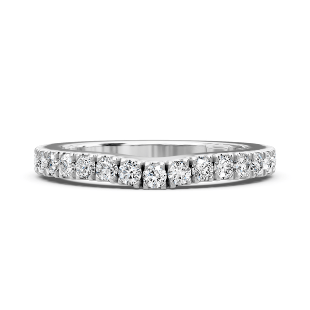 0.45 CT Round Cut Natural Diamonds - Wedding Band