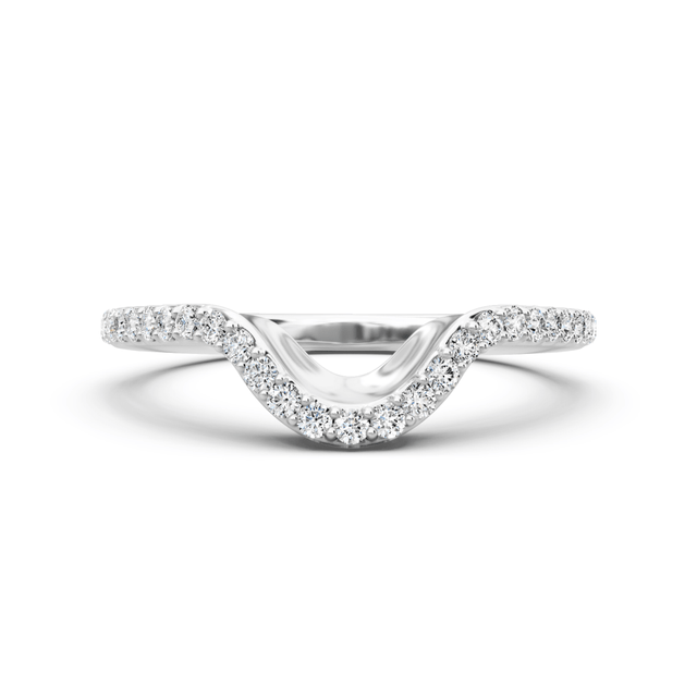 0.35 CT Round Cut Natural Diamonds - Wedding Band