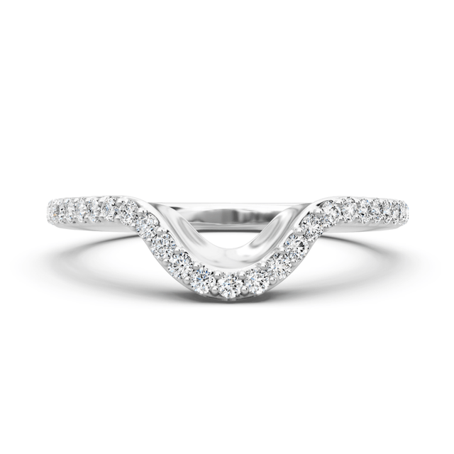 0.35 CT Round Cut Natural Diamonds - Wedding Band