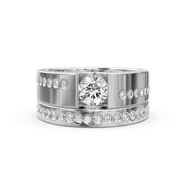 0.80-1.95 CT Round Cut Natural Diamonds - Bridal Set