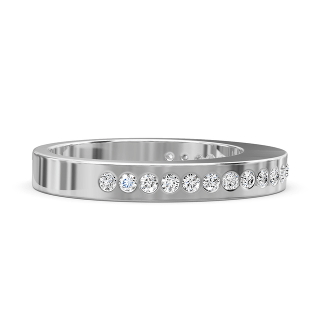 0.25 CT Round Cut Natural Diamonds - Wedding Band