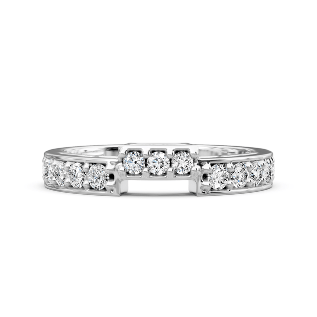 0.60 CT Round Cut Natural Diamonds - Wedding Band