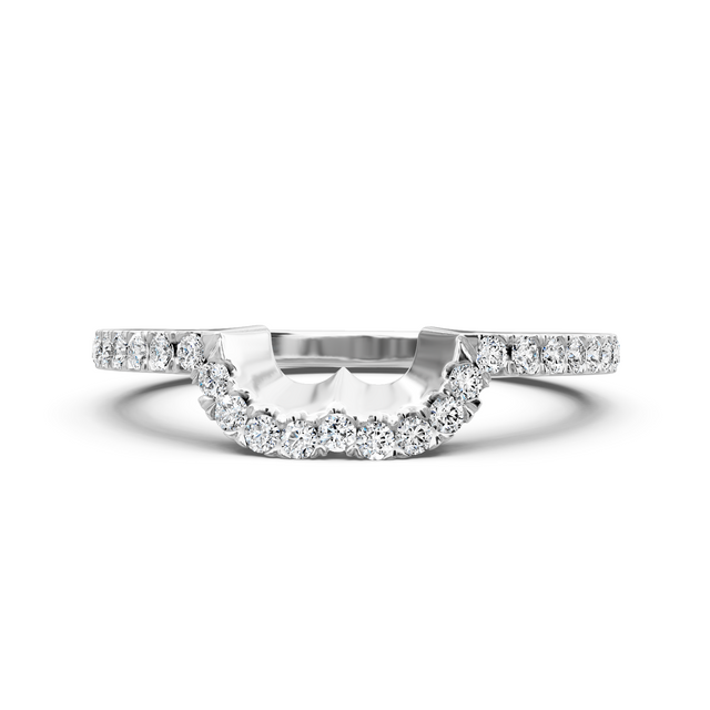 0.30 CT Round Cut Lab Grown Diamonds - Wedding Band